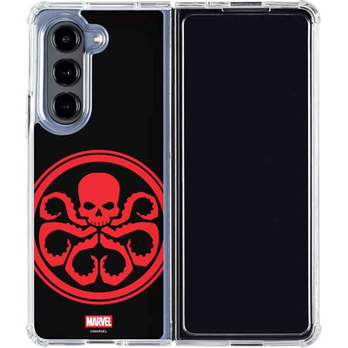 Marvel Captain America Hydra Symbol Galaxy Z Fold5 5G Clear Case